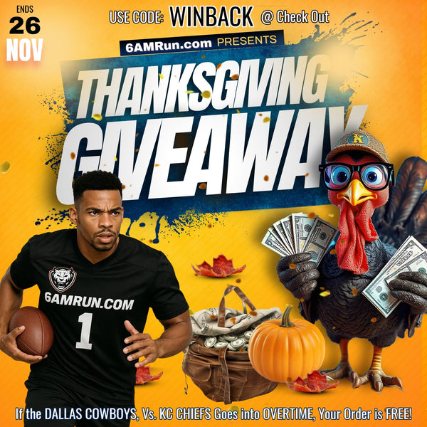 Exciting Thanksgiving Day Giveaway: Win a FREE 6AMRun Order!